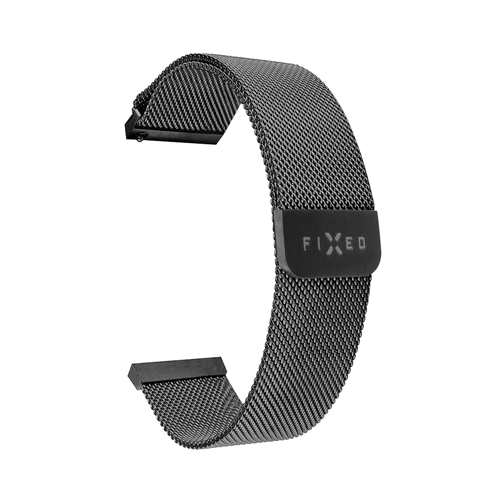 Kaiš Fixed Mesh za Huawei Watch / Garmin Watch seriju, 18mm, Crna