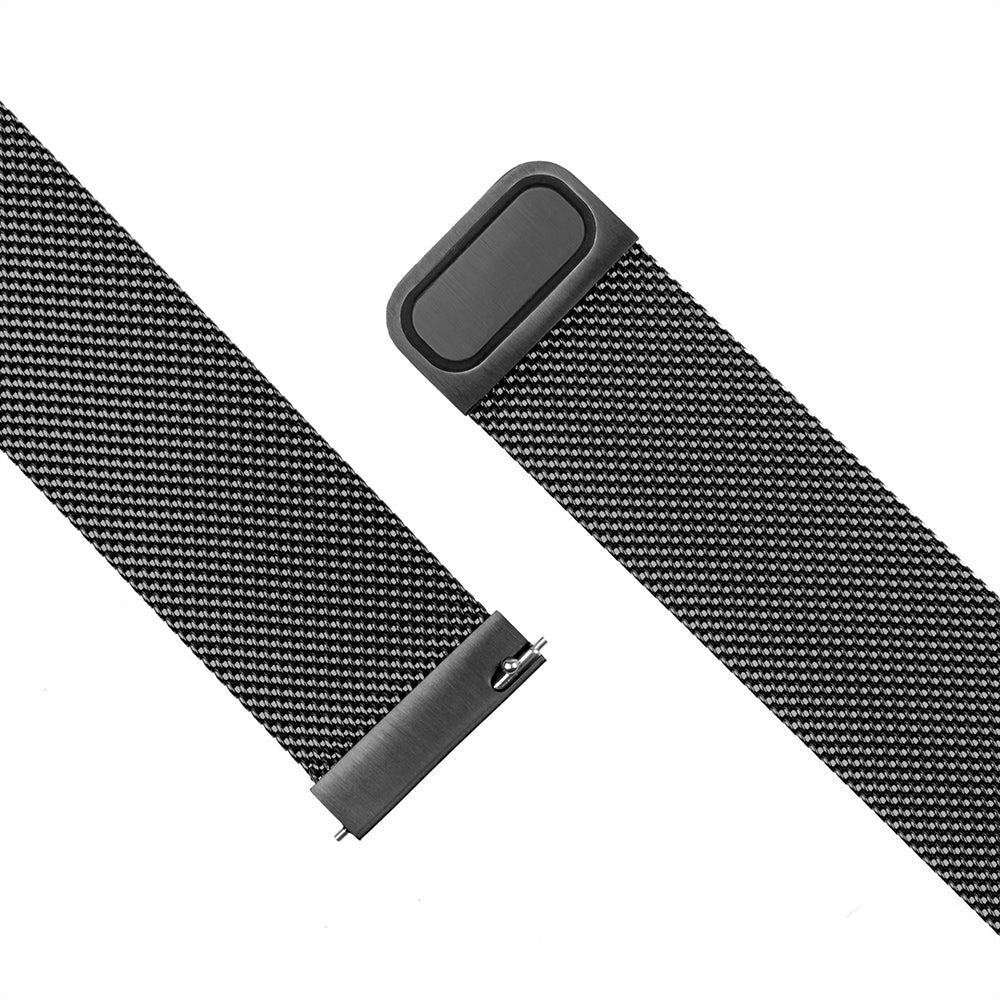 Kaiš Fixed Mesh za Huawei Watch / Garmin Watch seriju, 18mm, Crna