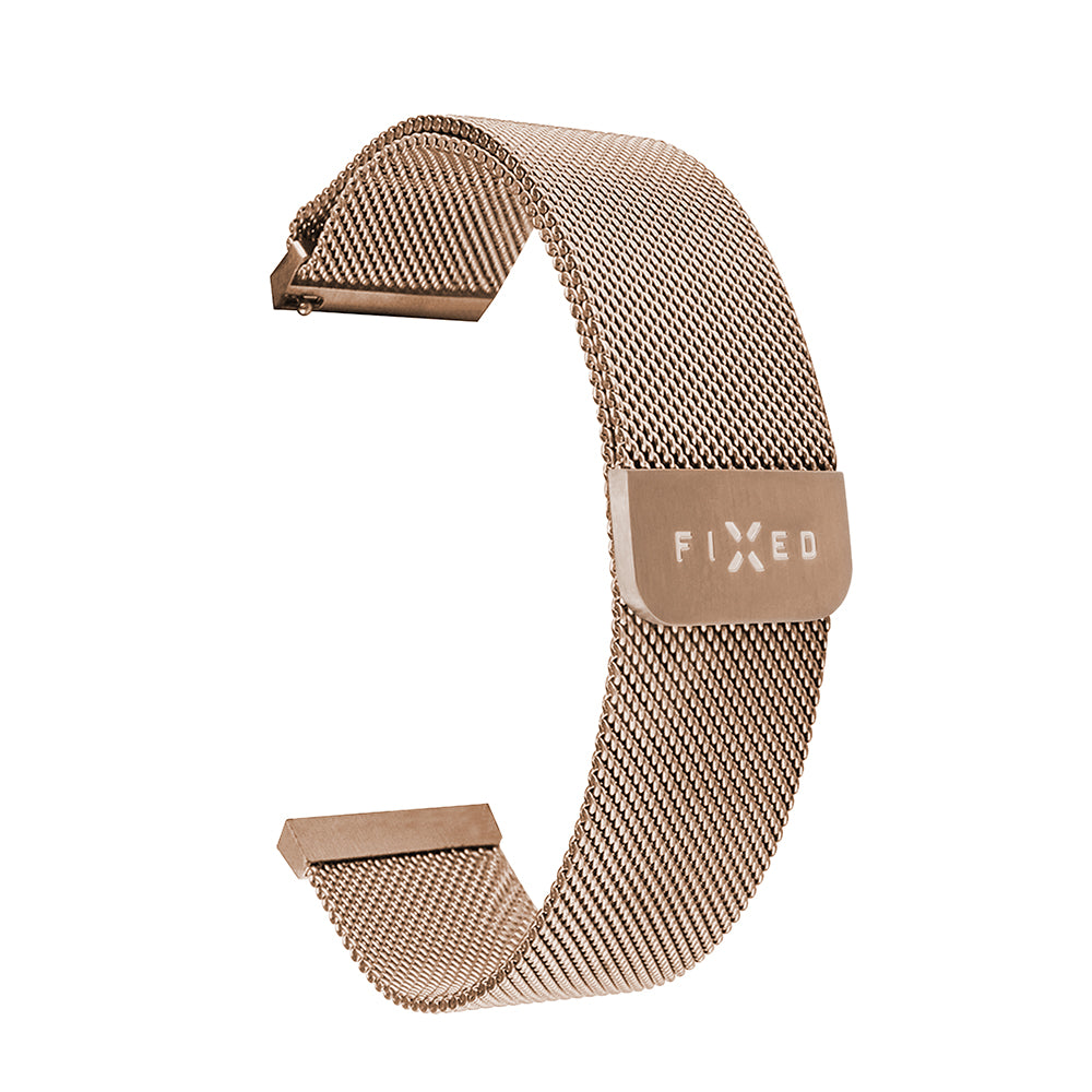 Kaiš Fixed Mesh za Huawei Watch / Xiaomi Watch Series, 22mm, Roze Zlato