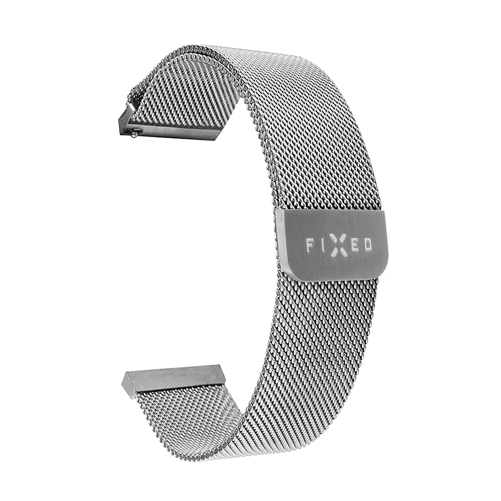 Kaiš Fixed Mesh za Samsung Galaxy Watch / Huawei Watch Series, 20mm, Srebrni