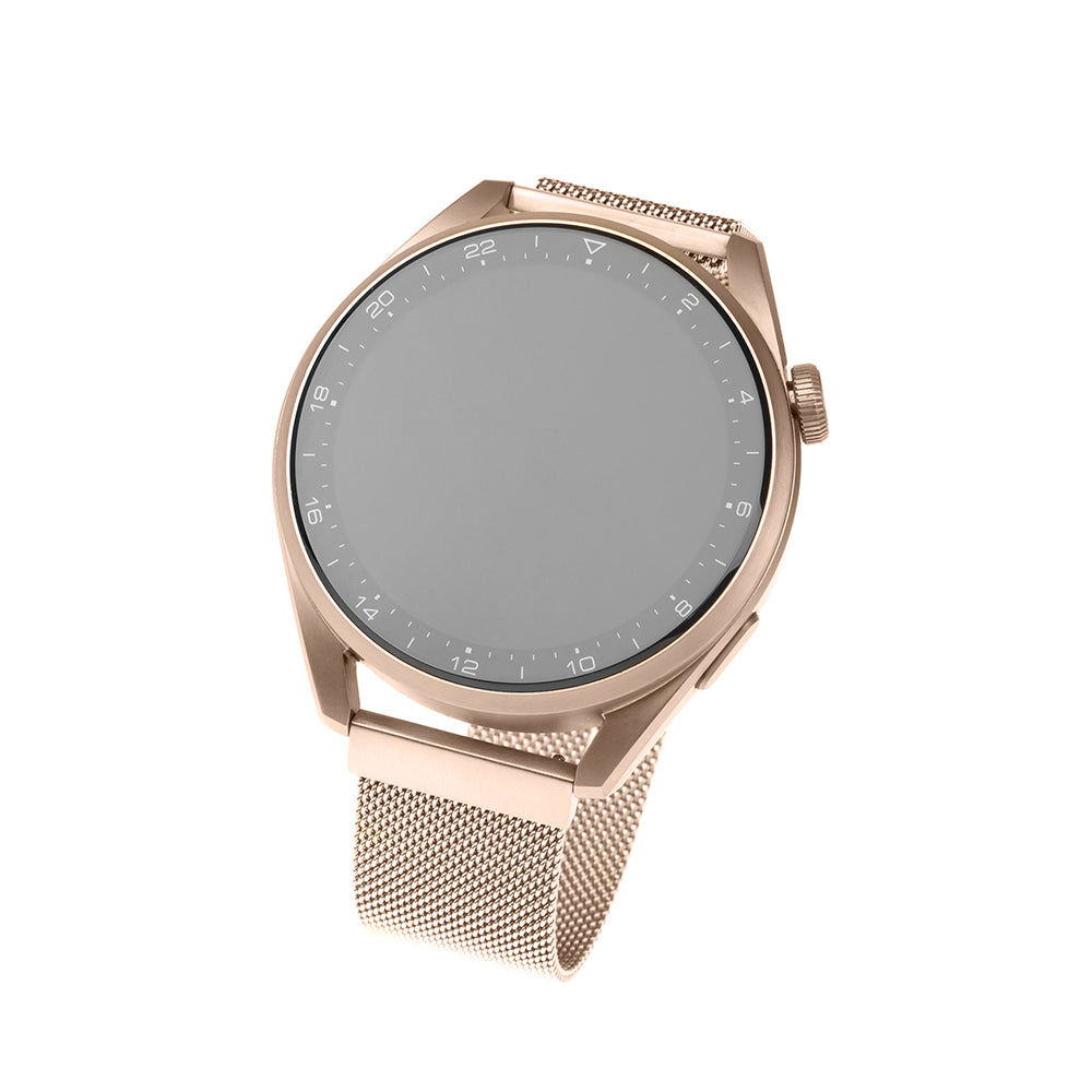 Kaiš Fixed Mesh za Samsung Galaxy Watch / Huawei Watch Series, 20mm, Roze Zlato