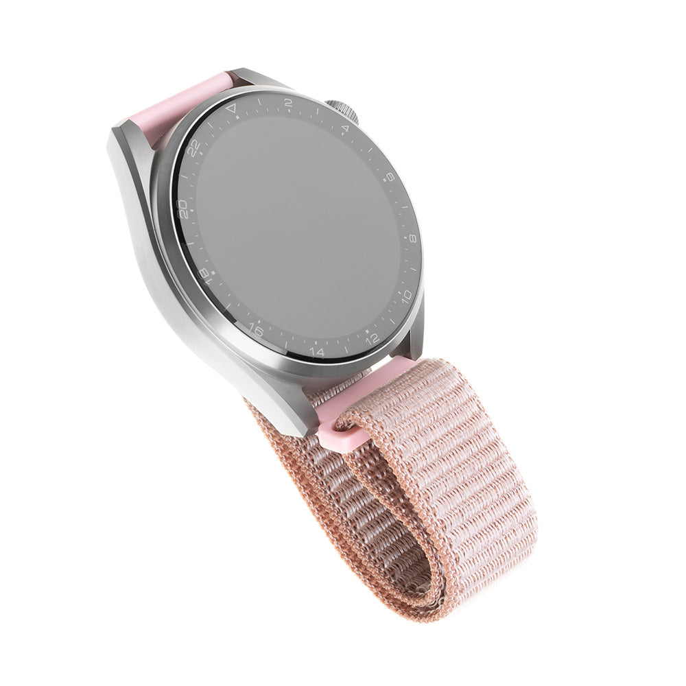 Curea Fixed Nylon za Samsung Galaxy Watch / Huawei Watch Series, 20mm, Roze Zlato
