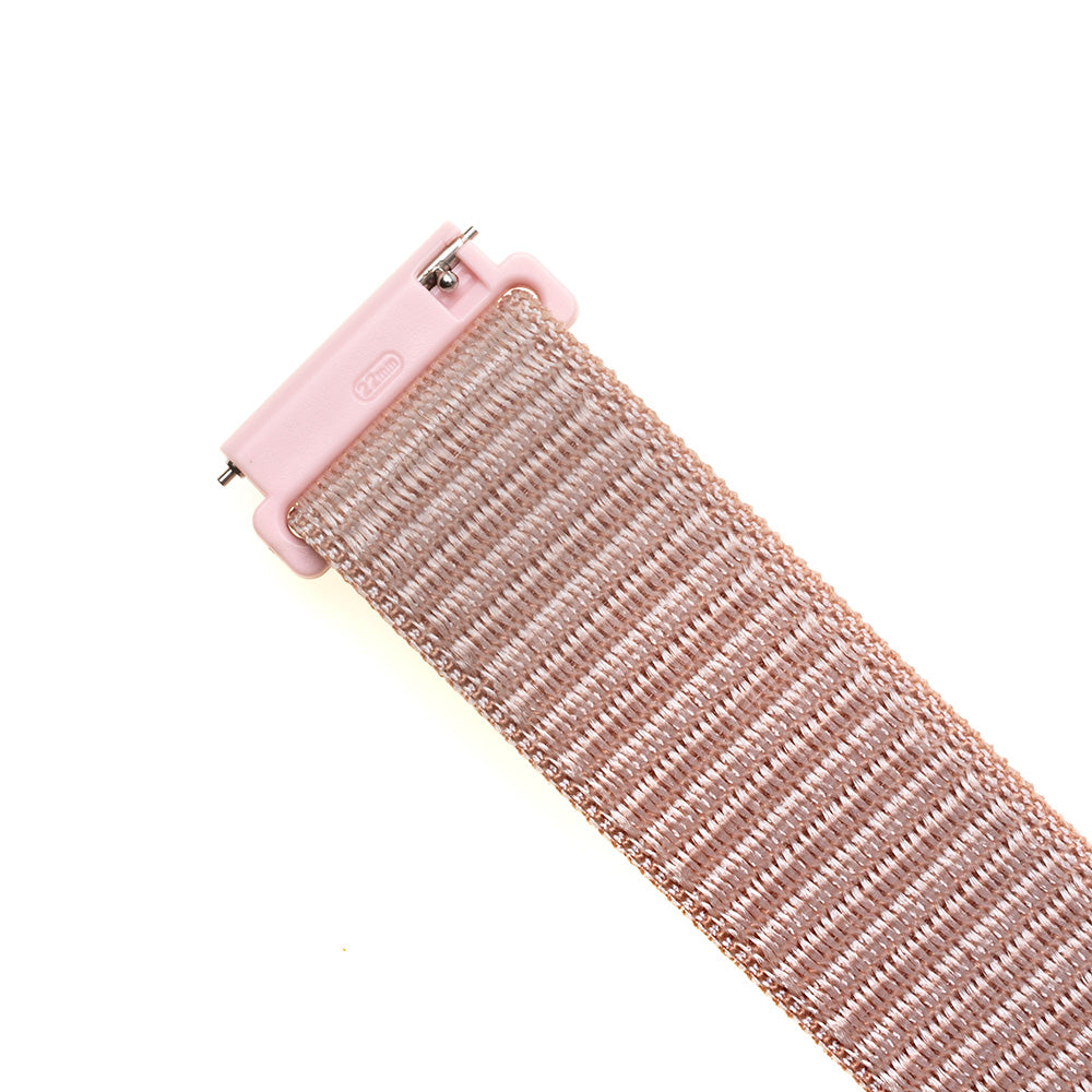 Curea Fixed Nylon za Samsung Galaxy Watch / Huawei Watch Series, 20mm, Roze Zlato