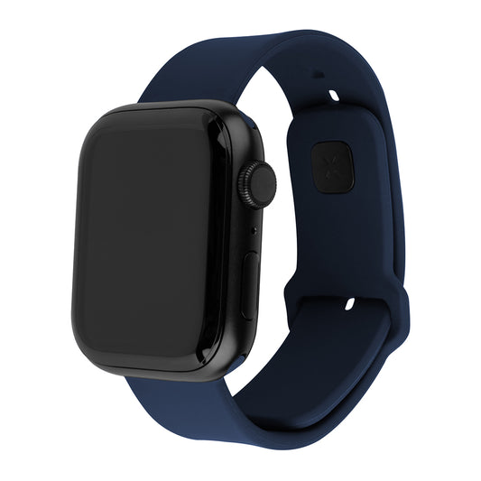 Curea Fixed Silicone Sporty za Apple Watch 42mm / 41mm / 40mm / 38mm Series, Plava