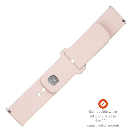 Curea Fixed Silicone Sporty za Huawei Watch / Xiaomi Watch Series, 22mm, Roze