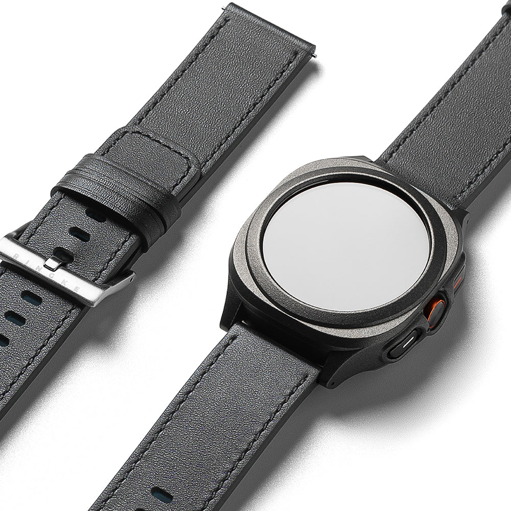 Kaiš Ringke One Basic Bold za Fossil Watch / Mobvoi Watch / Suunto Watch serije, 24mm, Crna