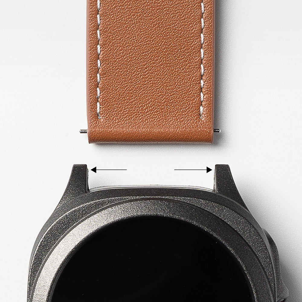 Kaiš Ringke One Basic Bold za Fossil Watch / Mobvoi Watch / Suunto Watch serije, 24mm, Crna