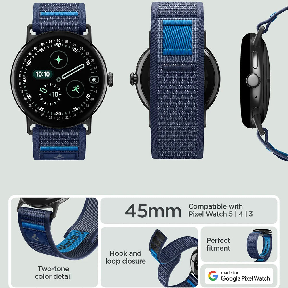 Kaiš Spigen Athlex Air 2 za Google Pixel Watch 45mm Series, Tamnoplava AMP11748