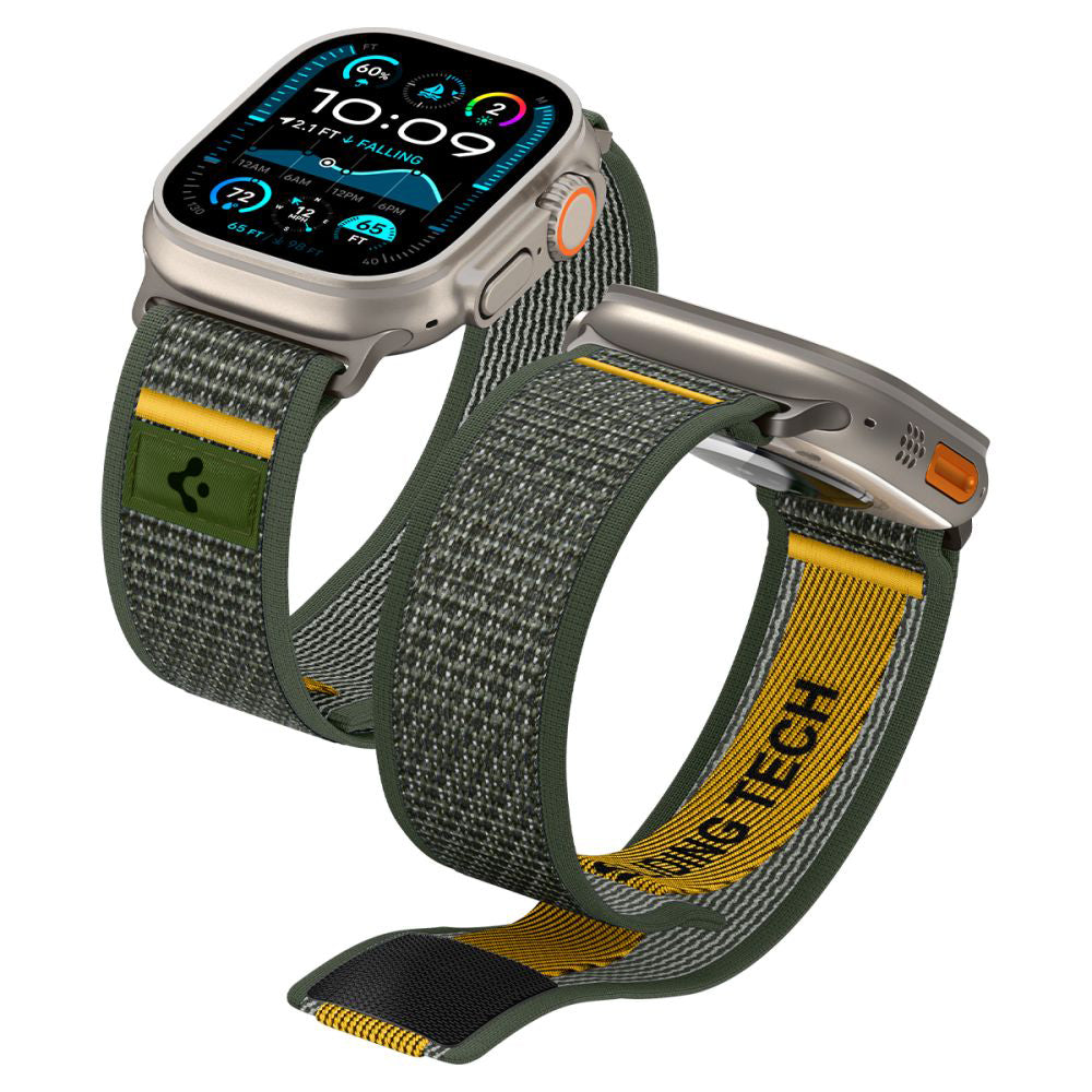 Kaiš Spigen Athlex Air za Apple Watch 49mm / 46mm / 45mm / 44mm Series, Zelena AMP09035