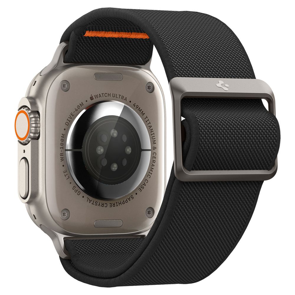 Kaiš Spigen Fit Lite Ultra za Apple Watch 49mm / 46mm / 45mm / 44mm / 42mm serije, Crni AMP05983