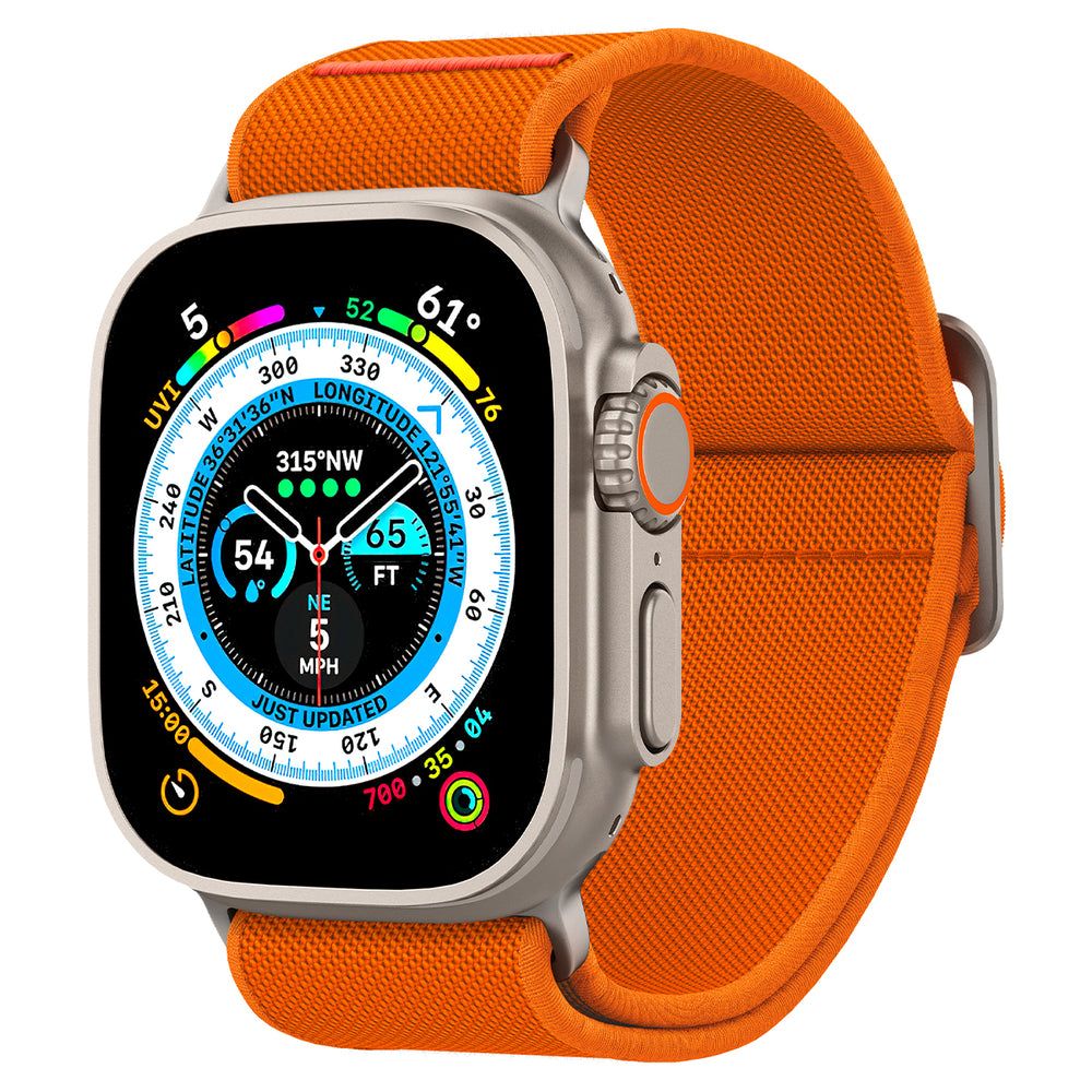 Kaiš Spigen Fit Lite Ultra za Apple Watch 49mm / 46mm / 45mm / 44mm / 42mm serije, Narandžasti AMP05986