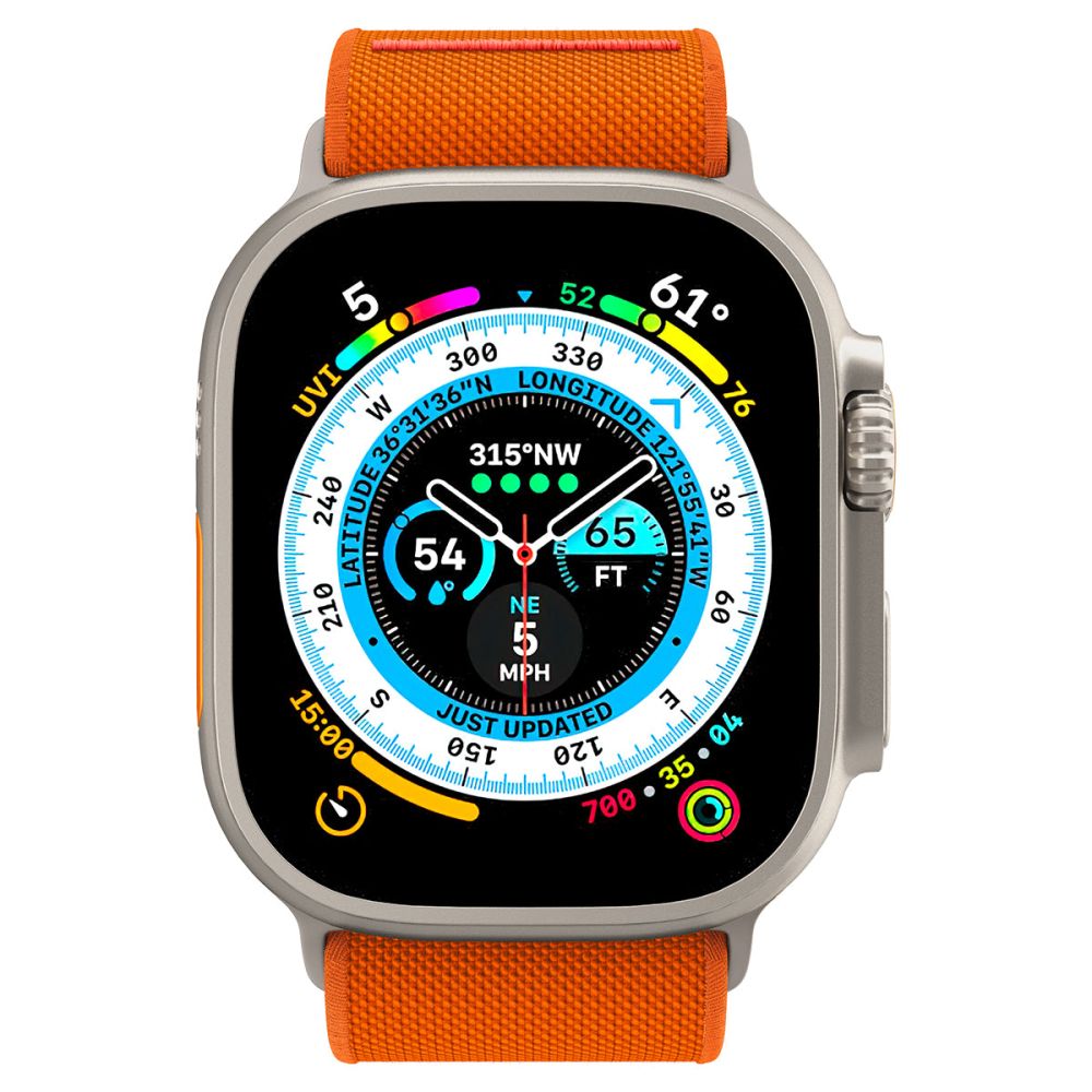Kaiš Spigen Fit Lite Ultra za Apple Watch 49mm / 46mm / 45mm / 44mm / 42mm serije, Narandžasti AMP05986