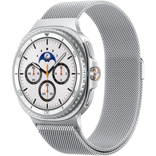 Kaiš Spigen Metal Fit za Samsung Galaxy Watch9 / Watch8 / Watch8 Classic Series, Srebrna AMP10121