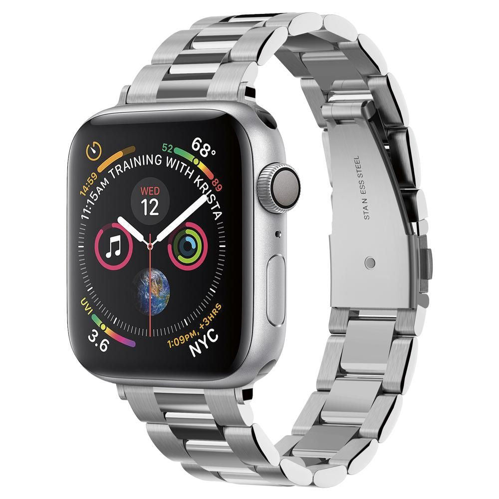 Kaiš Spigen Modern Fit za Apple Watch 42mm / 41mm / 40mm / 38mm serije, Srebrni 061MP25943