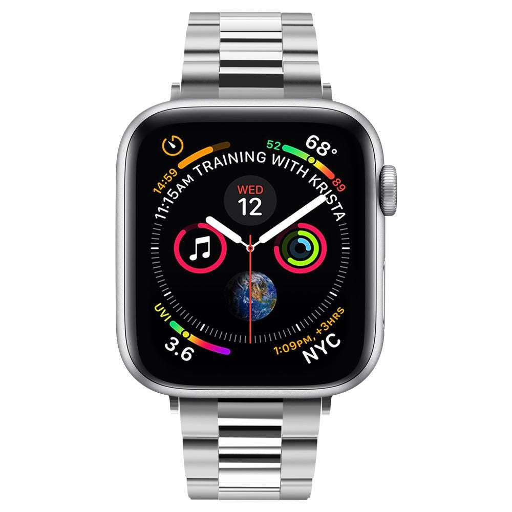 Kaiš Spigen Modern Fit za Apple Watch 42mm / 41mm / 40mm / 38mm serije, Srebrni 061MP25943