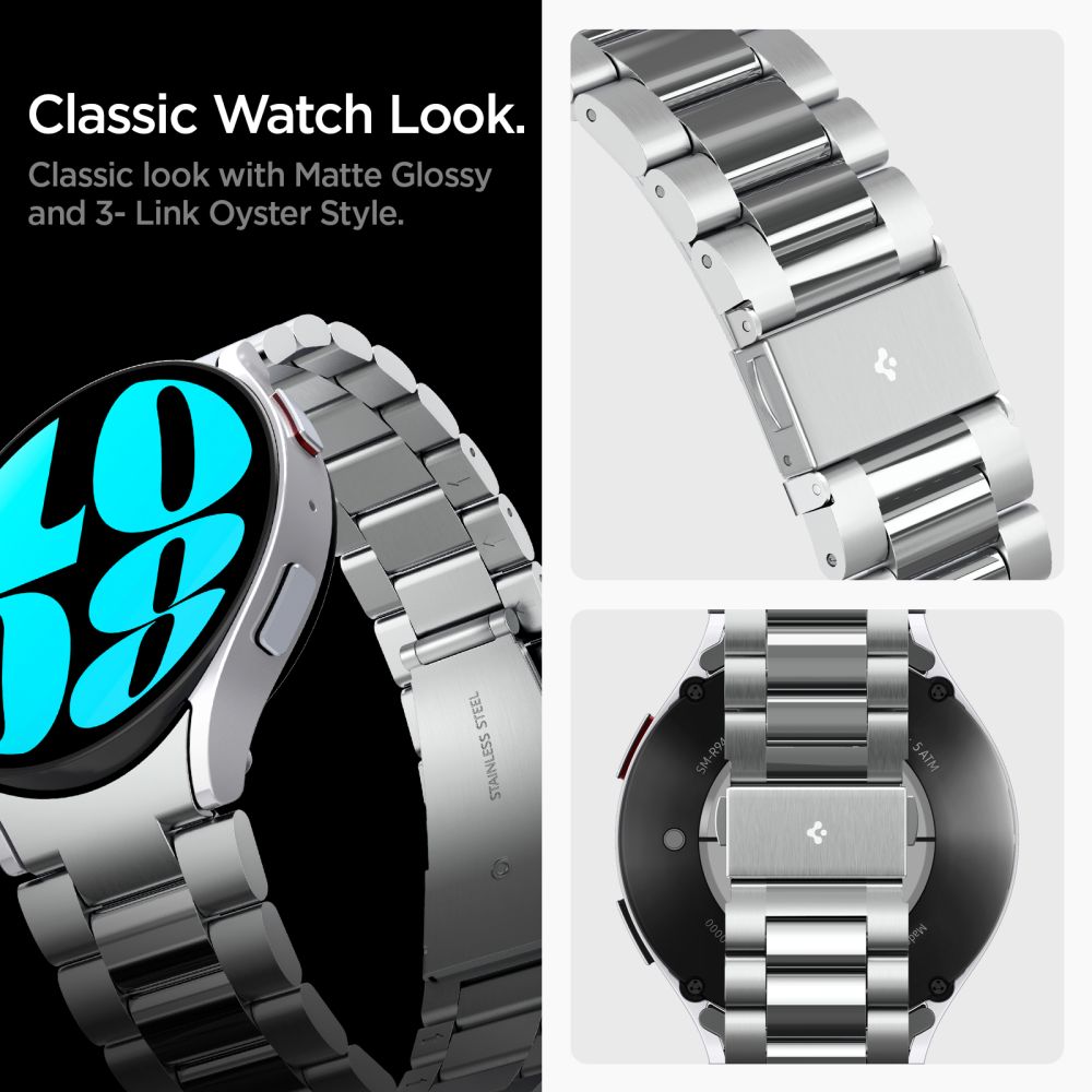 Kaiš Spigen Modern Fit za Samsung Galaxy Watch6 44mm, Srebrna AMP06498