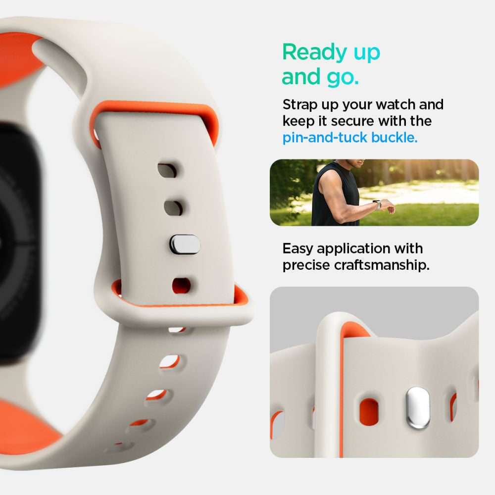 Kaiš Spigen Nano Pop za Apple Watch 42mm / 41mm / 40mm / 38mm serije, Bež