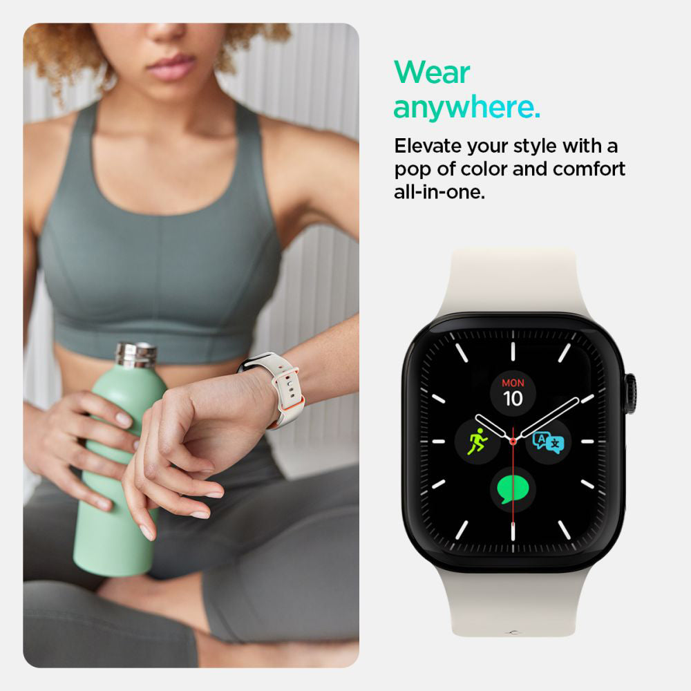Kaiš Spigen Nano Pop za Apple Watch 42mm / 41mm / 40mm / 38mm serije, Bež