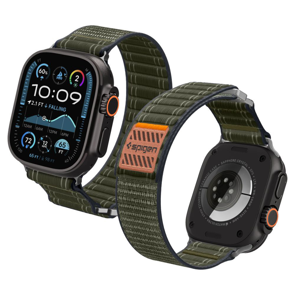 Kaiš Spigen WBF0 za Apple Watch 49mm / 46mm / 45mm / 44mm Series, Zelena AMP10142