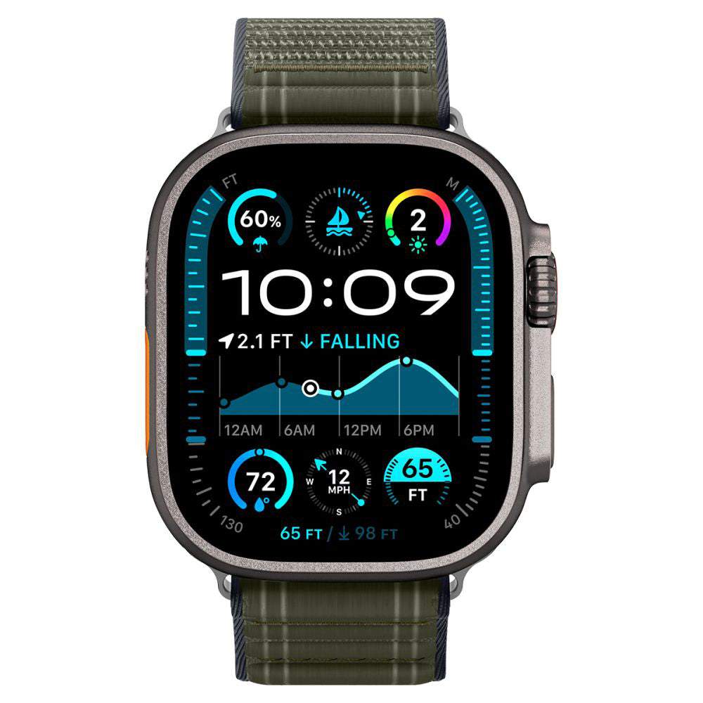 Kaiš Spigen WBF0 za Apple Watch 49mm / 46mm / 45mm / 44mm Series, Zelena AMP10142