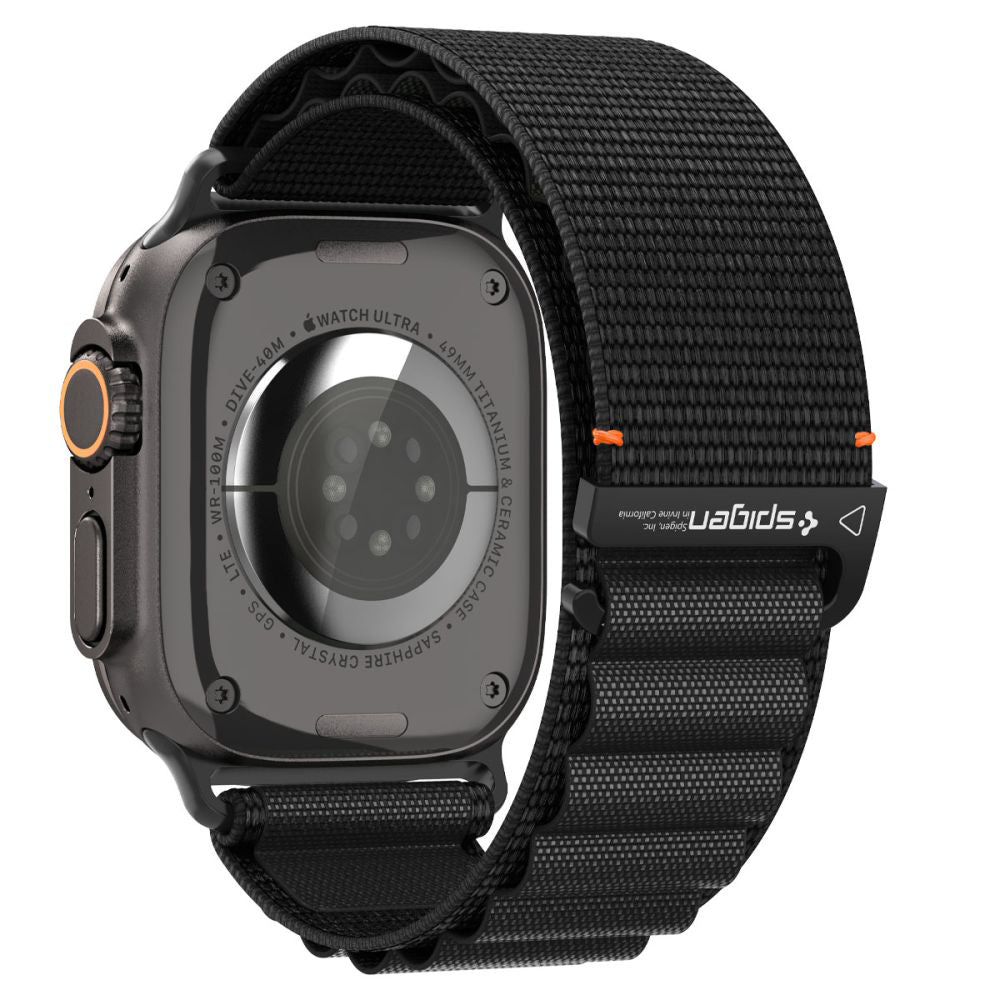 Kaiš Spigen WBF1 za Apple Watch 49mm / 46mm / 45mm / 44mm Series, Crni AMP10144
