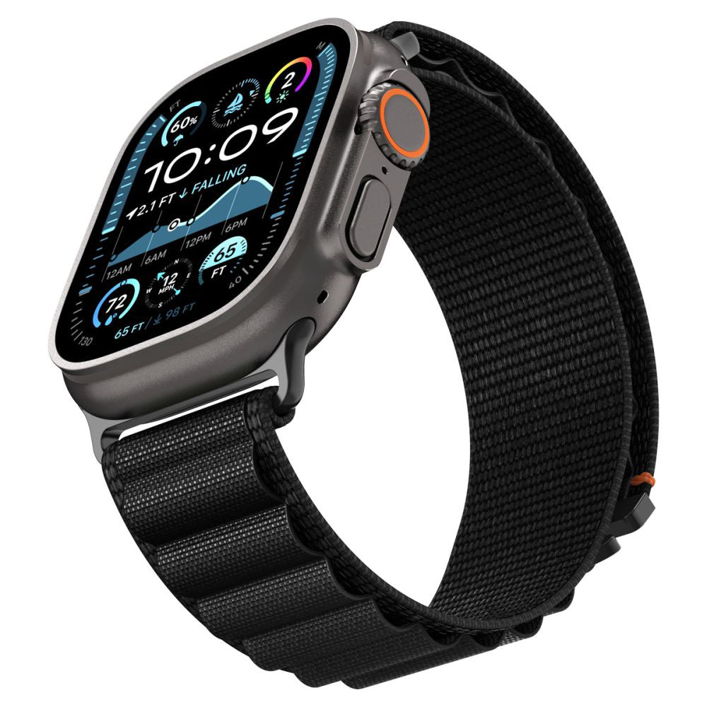 Kaiš Spigen WBF1 za Apple Watch 49mm / 46mm / 45mm / 44mm Series, Crni AMP10144
