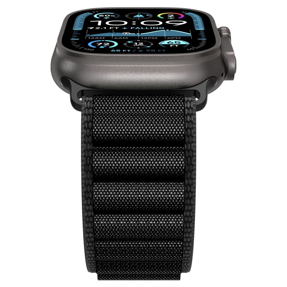 Kaiš Spigen WBF1 za Apple Watch 49mm / 46mm / 45mm / 44mm Series, Crni AMP10144