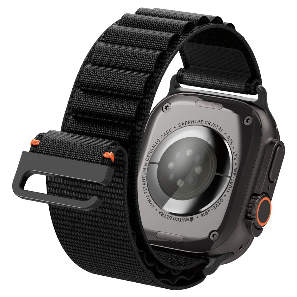 Kaiš Spigen WBF1 za Apple Watch 49mm / 46mm / 45mm / 44mm Series, Crni AMP10144