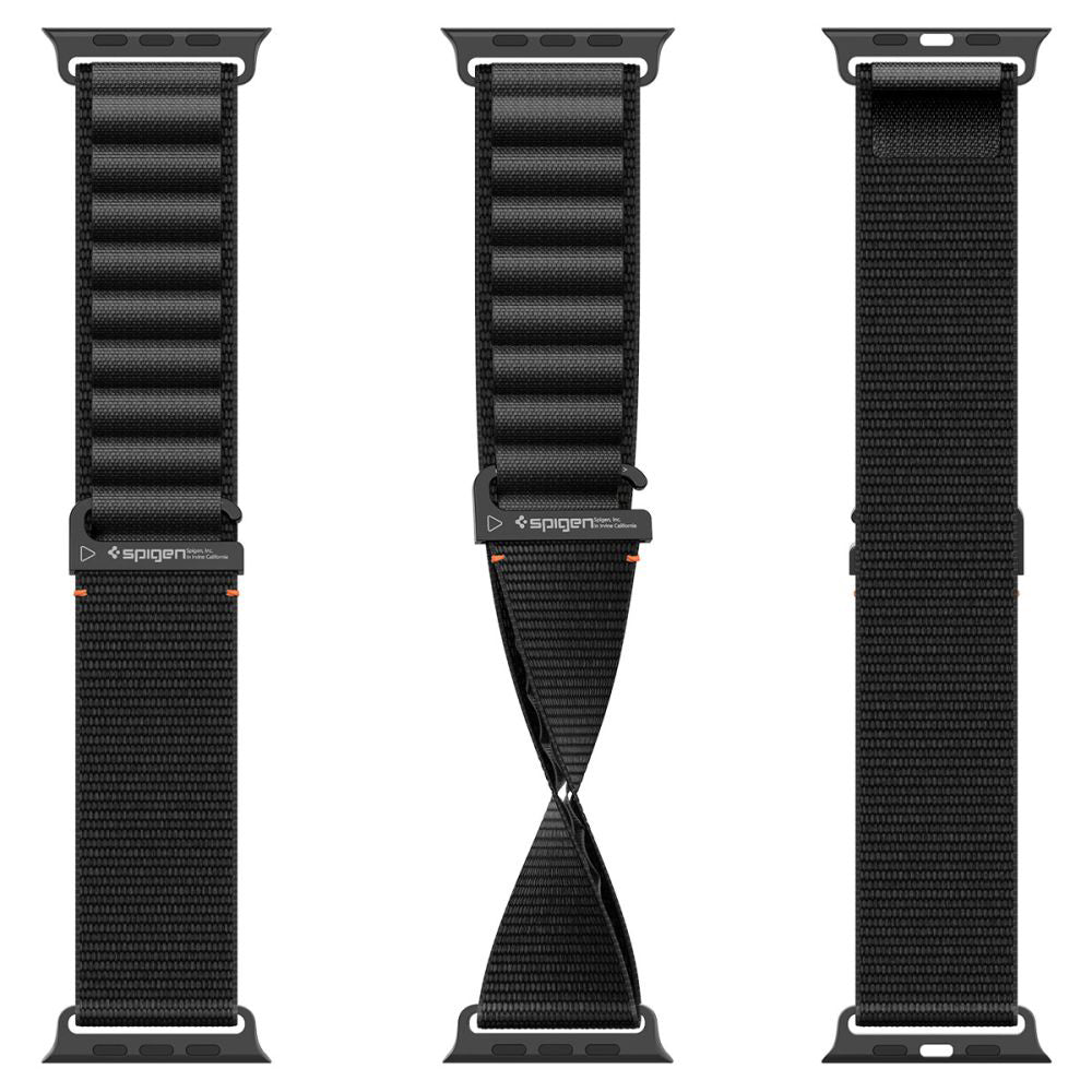Kaiš Spigen WBF1 za Apple Watch 49mm / 46mm / 45mm / 44mm Series, Crni AMP10144