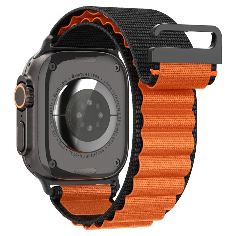 Kaiš Spigen WBF1 za Apple Watch 49mm / 46mm / 45mm / 44mm serije, Crno-narandžasti AMP10145
