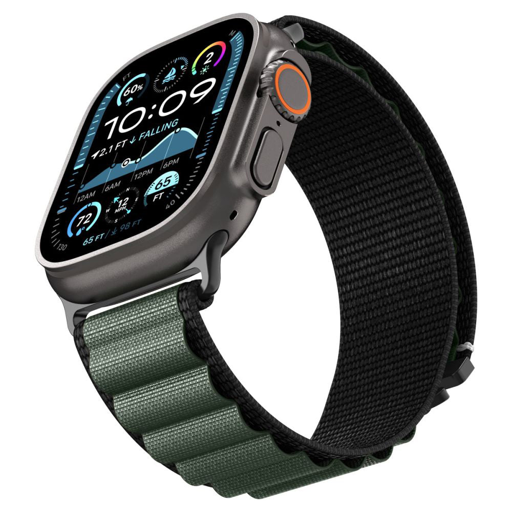 Kaiš Spigen WBF1 za Apple Watch 49mm / 46mm / 45mm / 44mm Series, Crno Zeleni AMP10223