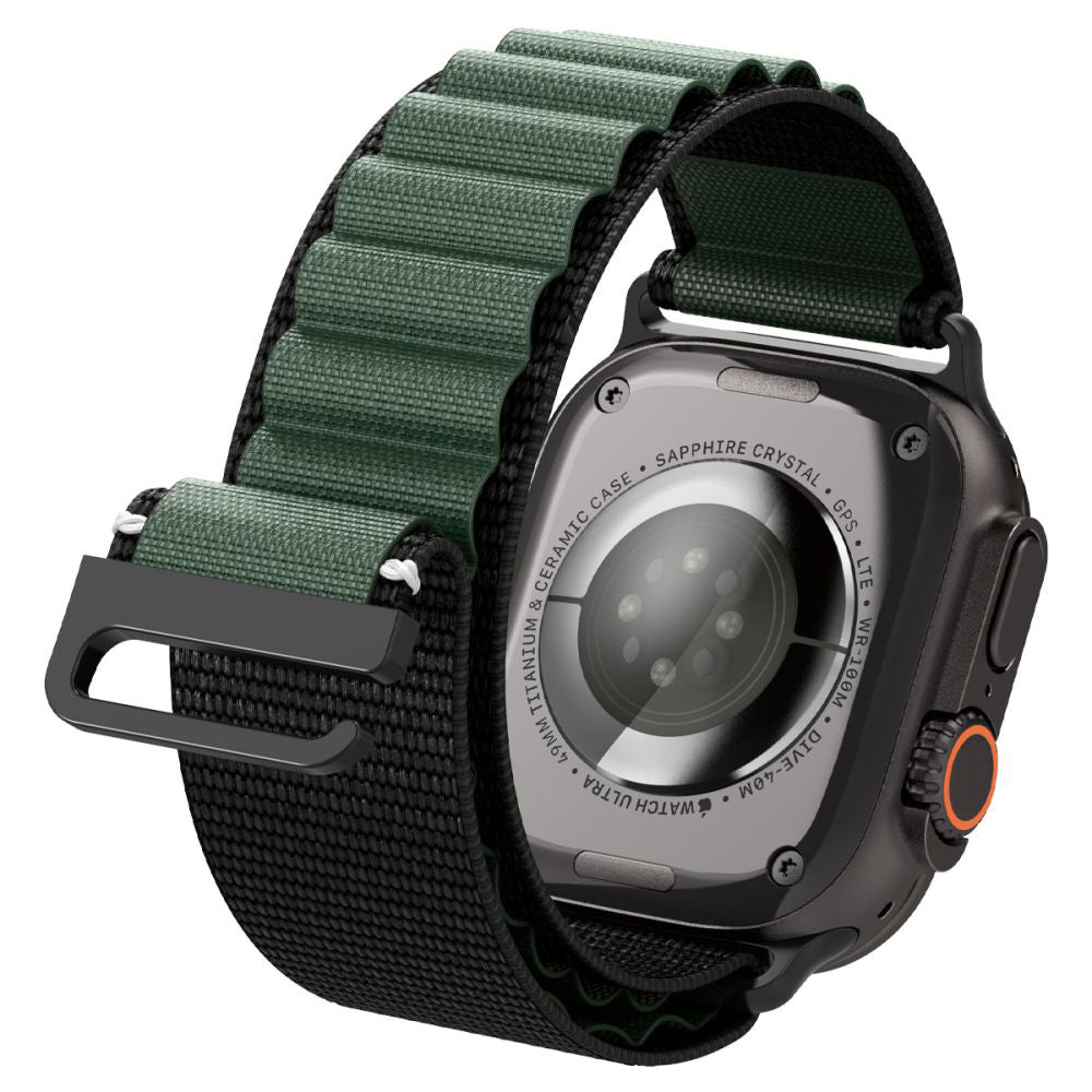 Kaiš Spigen WBF1 za Apple Watch 49mm / 46mm / 45mm / 44mm Series, Crno Zeleni AMP10223