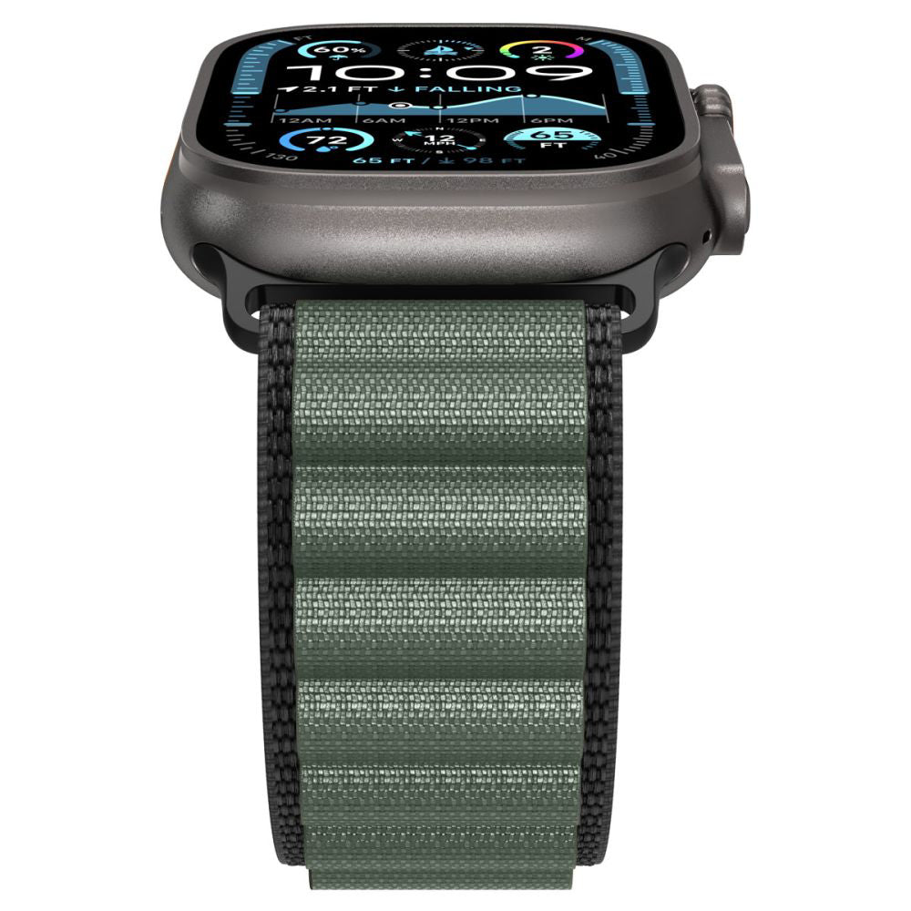 Kaiš Spigen WBF1 za Apple Watch 49mm / 46mm / 45mm / 44mm Series, Crno Zeleni AMP10223