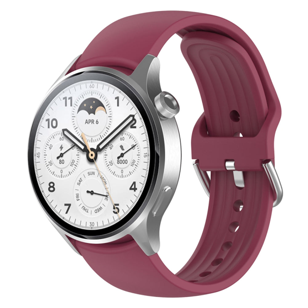 Kaiš Techsuit W003 za Huawei Watch / Xiaomi Watch Series, 22mm, Tamno Crvena