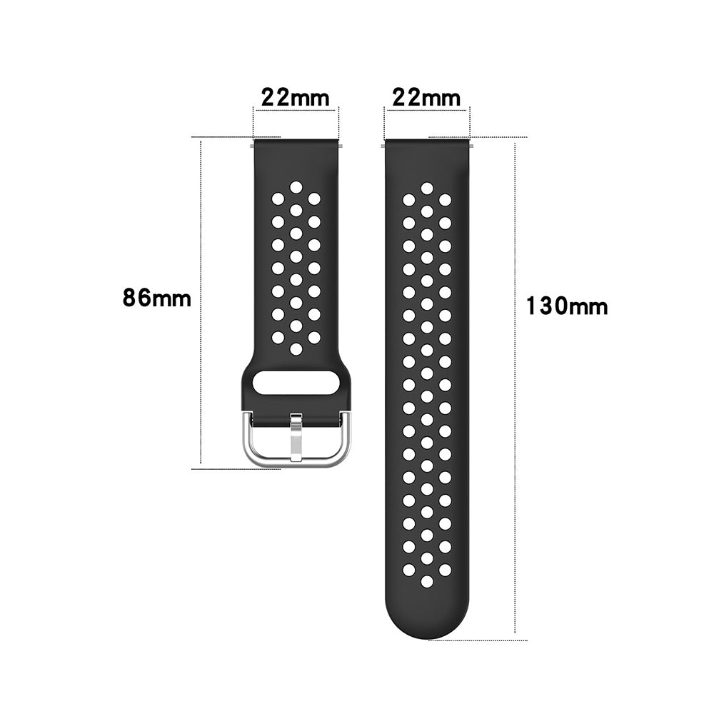 Kaiš Techsuit W004 za Samsung Galaxy Watch / Huawei Watch Series, 22mm, Tamnoplava