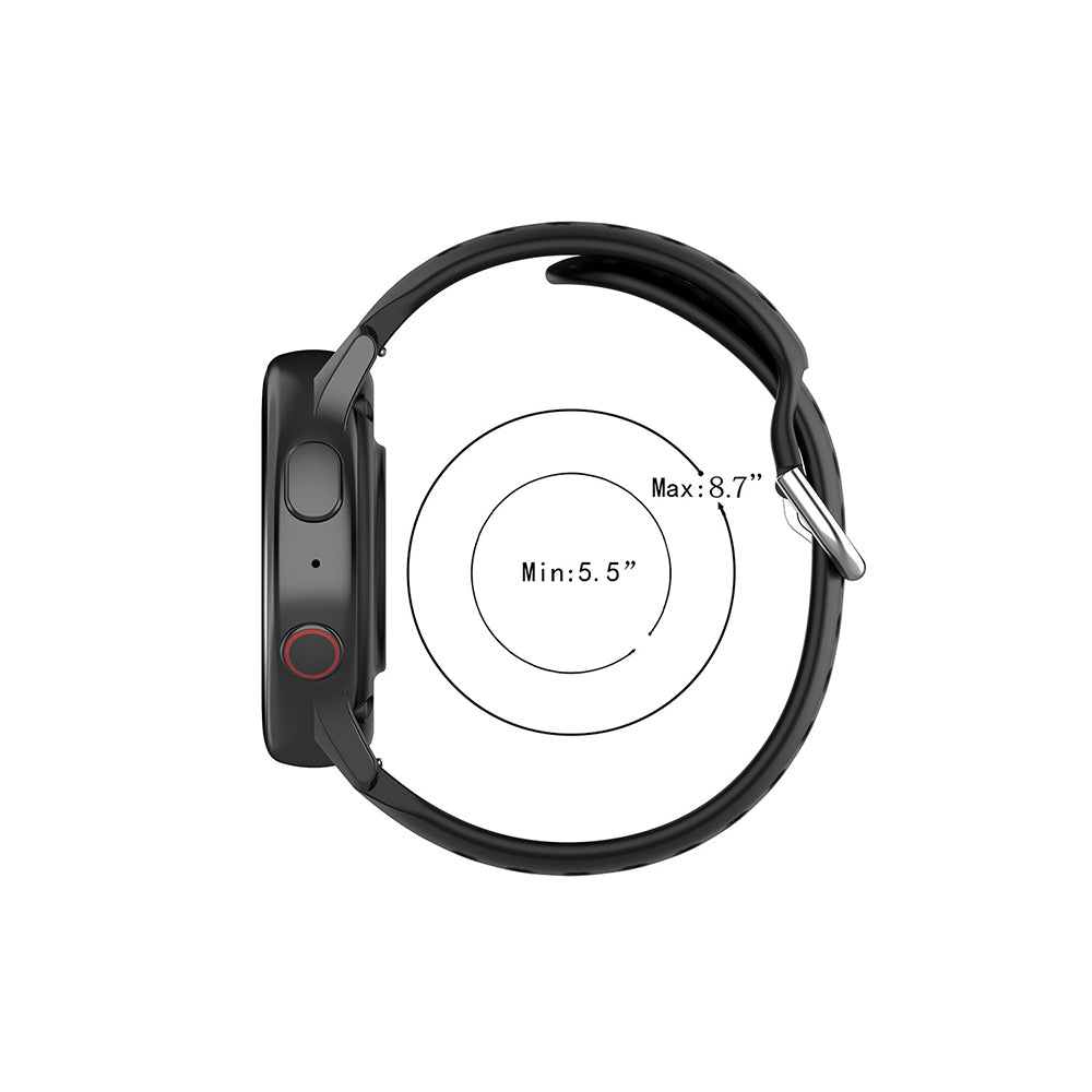 Kaiš Techsuit W004 za Samsung Galaxy Watch / Huawei Watch Series, 22mm, Tamnoplava