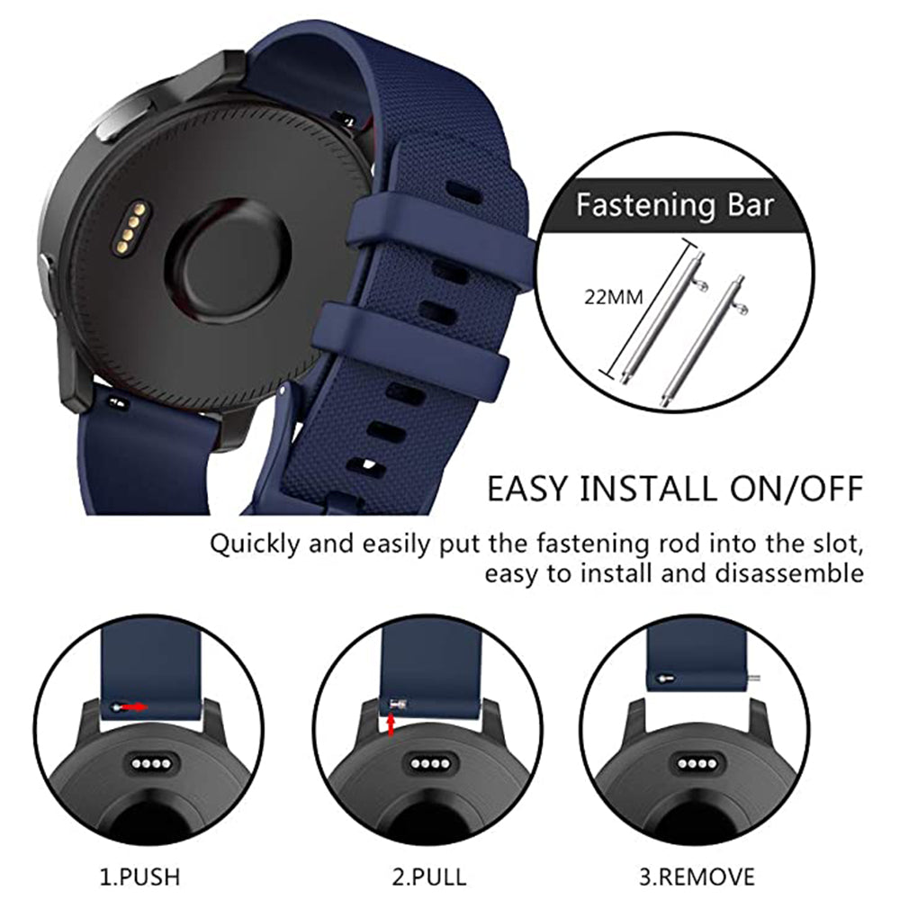Kaiš Techsuit W006 za Samsung Galaxy Watch / Huawei Watch Series, 22mm, Plava