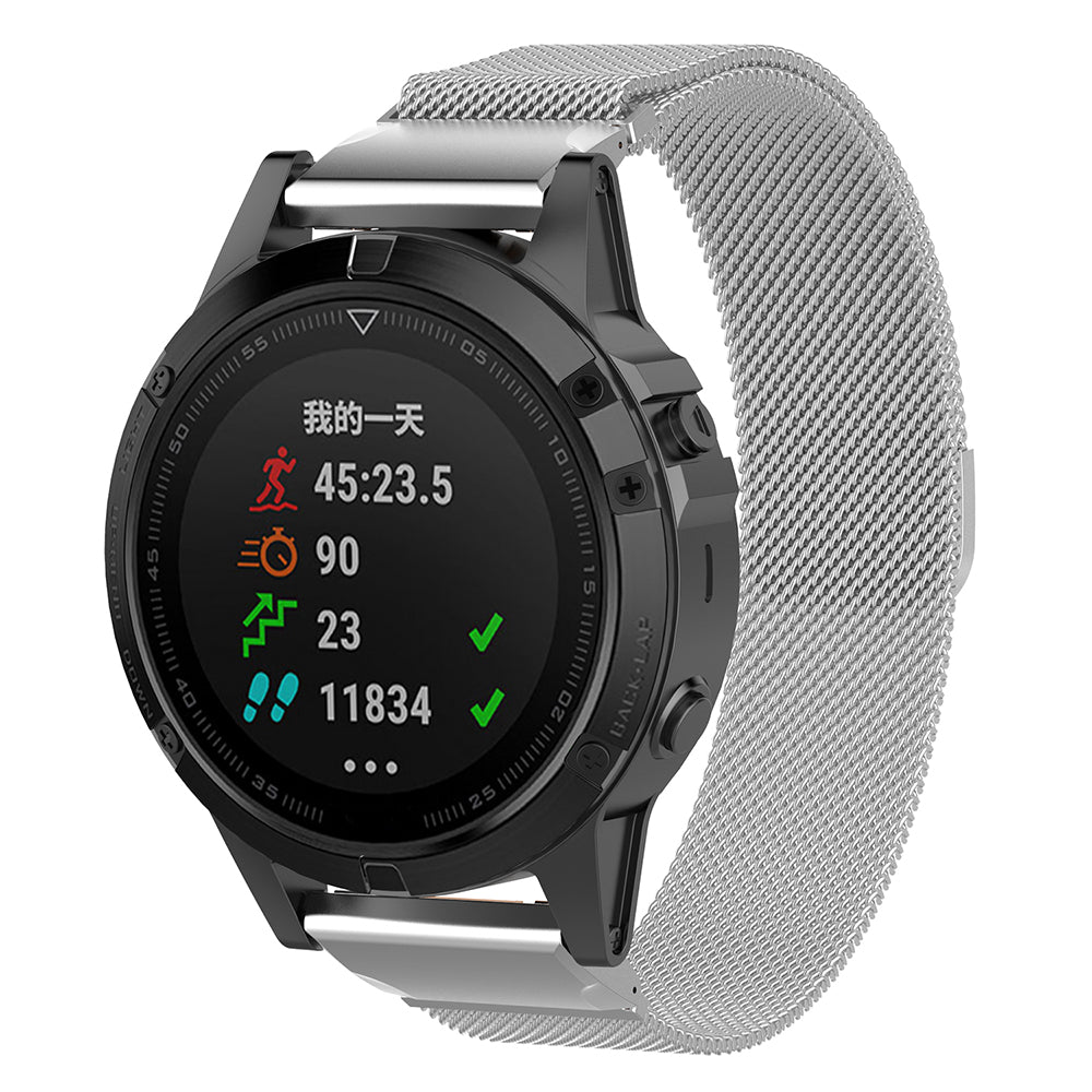 Kaiš Techsuit W009 za Garmin Instinct / Approach / Fenix seriju satova, 20mm, Srebrni