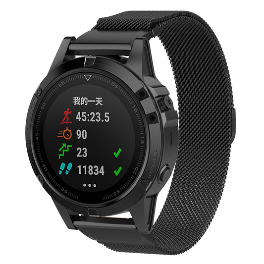 Kaiš Techsuit W009 za Garmin Watch Fenix / Forerunner Series, 22mm, Crna
