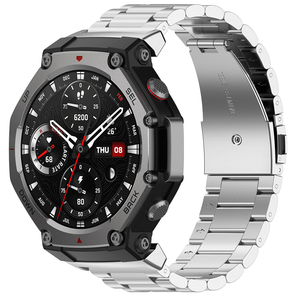 Kaiš Techsuit W010 za Amazfit T-Rex 3, Srebrni