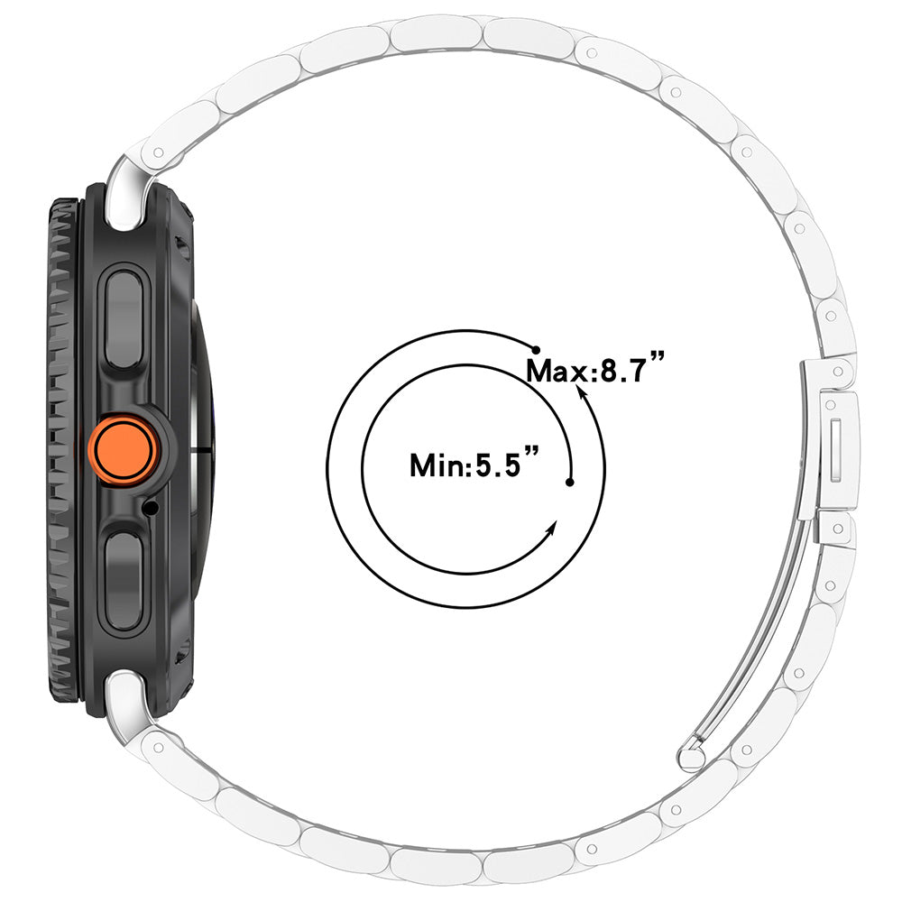 Curea Techsuit W010 za Samsung Galaxy Watch8 / Watch8 Classic Series, Crna