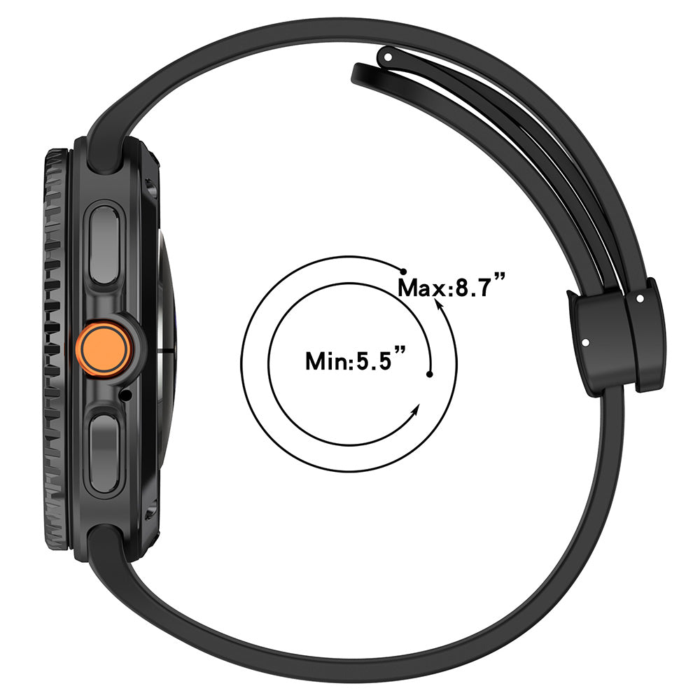 Kaiš Techsuit W011 za Samsung Galaxy Watch 8 Classic / Watch8 44mm / Watch 8 40mm, Narandžasti