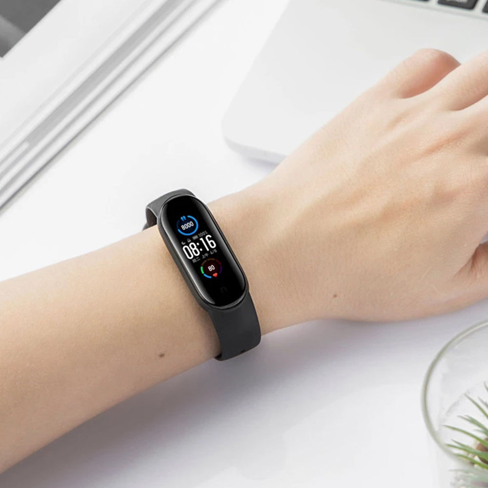Kaiš Techsuit W013 za Xiaomi Band / Amazfit Band Series, Tamnoplava