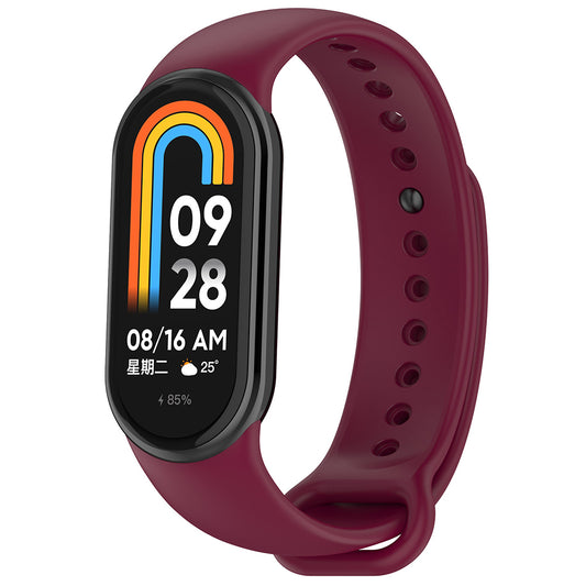 Kaiš Techsuit W014 za Xiaomi Smart Band 9 / 8, Tamno Crvena