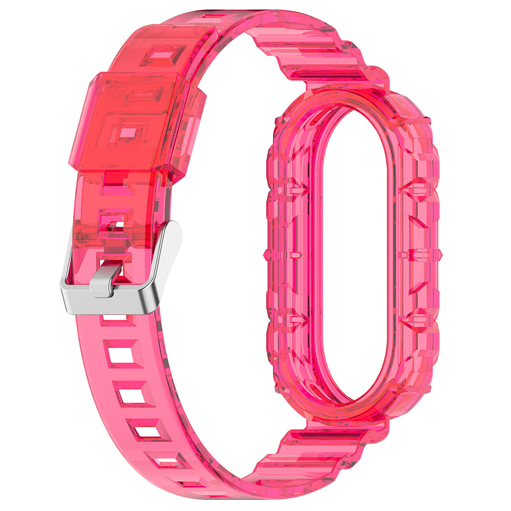 Kaiš Techsuit W017 za Xiaomi Smart Band 9 / 8, Roze Crvena