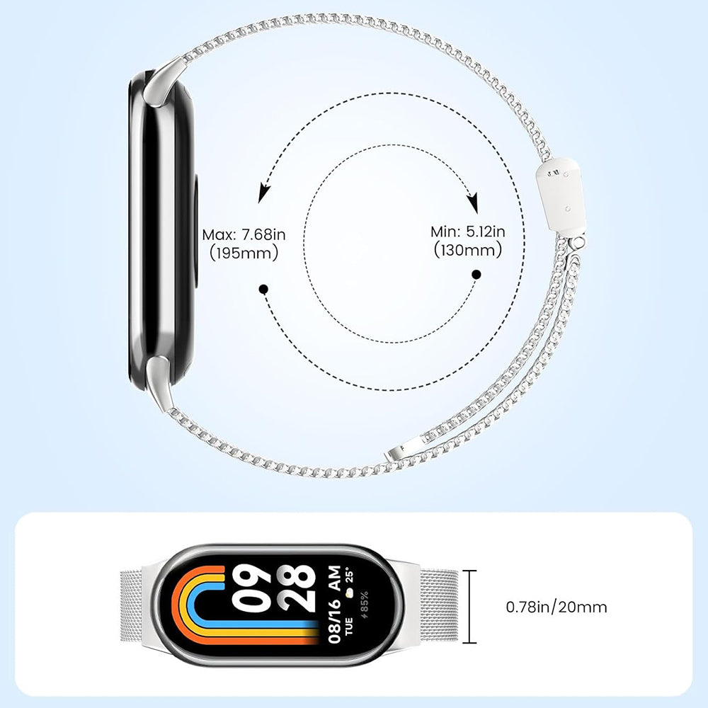 Kaiš Techsuit W022 za Xiaomi Smart Band 9 / 8, 15mm, Zlatni
