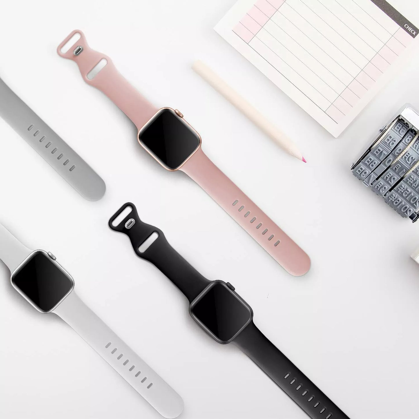 Kaiš Techsuit W031 za Apple Watch 42mm / 41mm / 40mm / 38mm serije, Sivi