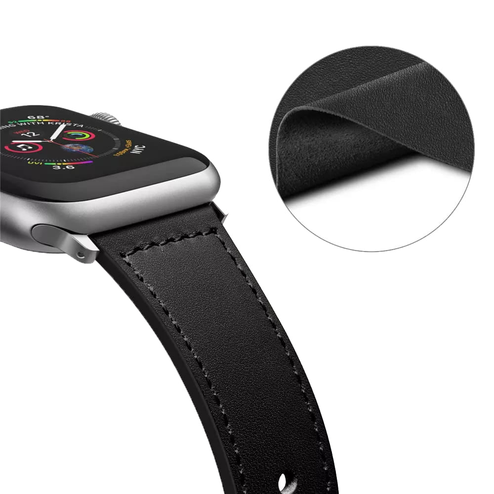 Kaiš Techsuit W033 za Apple Watch 42mm / 41mm / 40mm / 38mm seriju, Crni