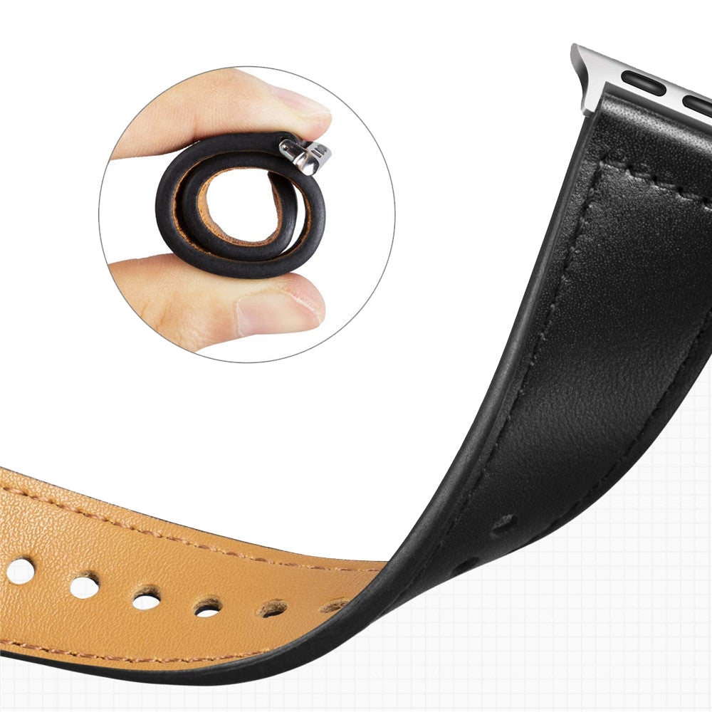 Kaiš Techsuit W033 za Apple Watch 49mm / 46mm / 45mm / 44mm / 42mm serije, Crni