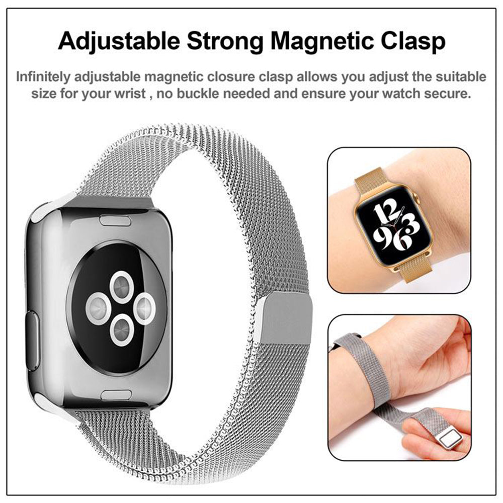 Kaiš Techsuit W034 za Apple Watch 49mm / 46mm / 45mm / 44mm / 42mm serije, Srebrni